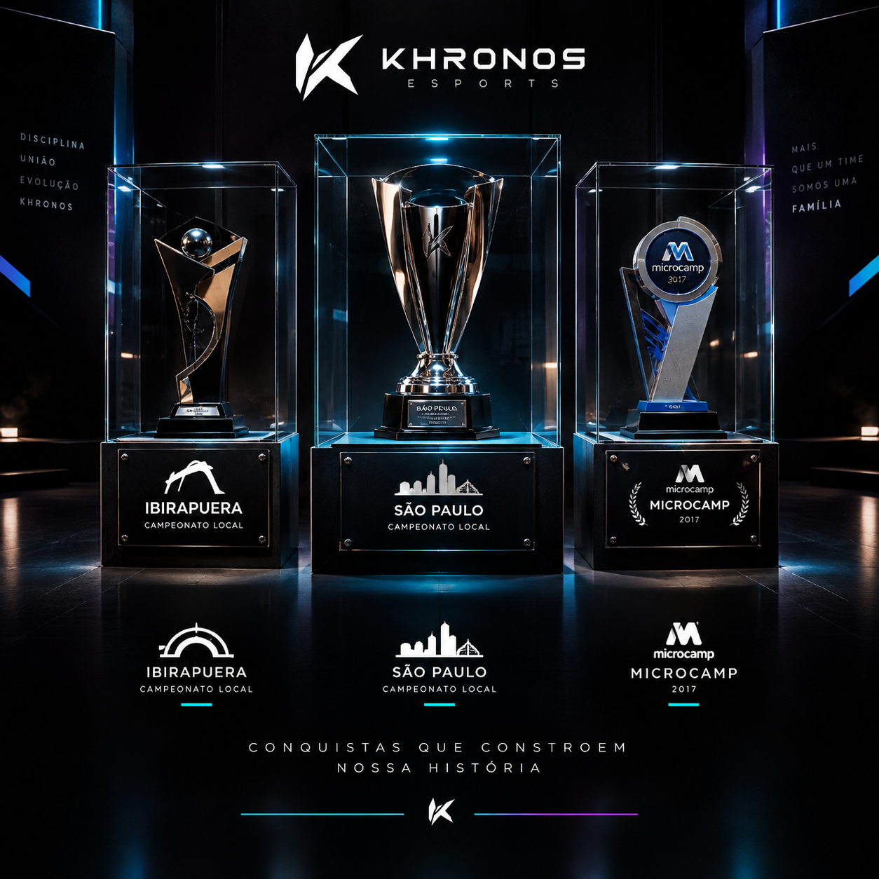 Arquivo visual de registros históricos da Khronos E-Sports